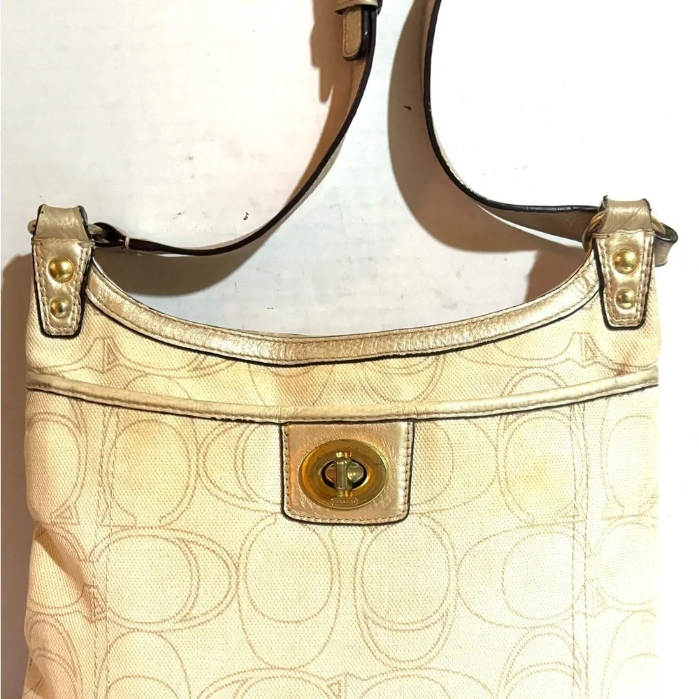 Coach Beige Crossbody Bag